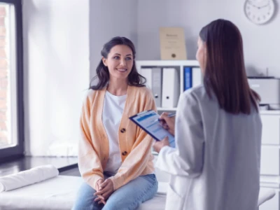 Kobieta na wizycie u lekarza